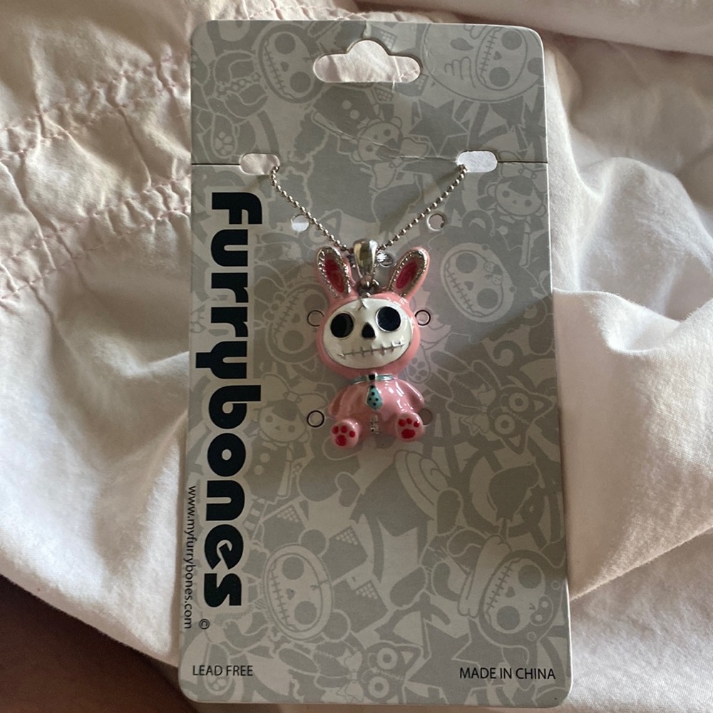 Adorable FurryBones charm/pendant necklace